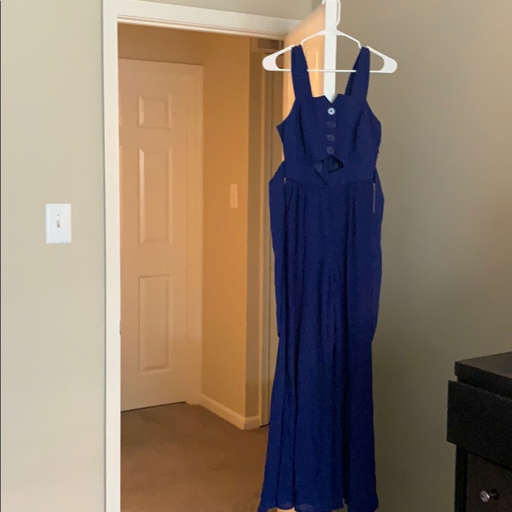 Blue jumpsuit